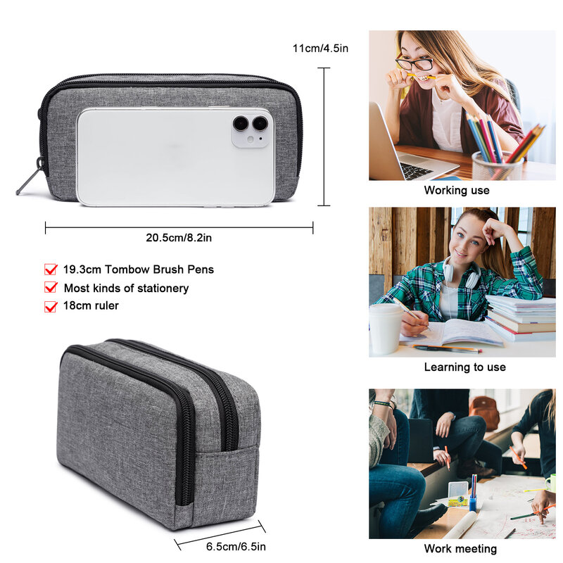 Borsa per cancelleria per studenti borsa per telefono di moda borsa per penna portatile per studenti