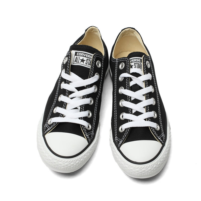 Oryginalne nowe buty Converse all star canvas męskie trampki dla mężczyzn niskie klasyczne buty na deskorolkę w kolorze czarnym