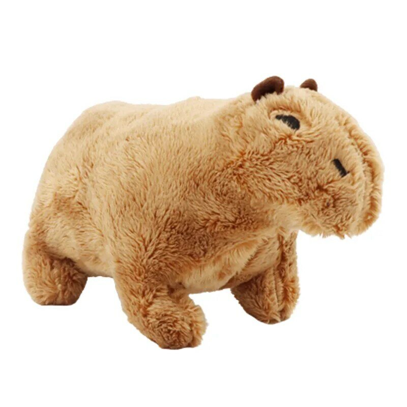 Jouet en peluche de simulation Capybara pour enfants, beurre moelleux, animal en peluche doux, cadeau d'anniversaire, décoration de la maison et de la chambre, 18cm