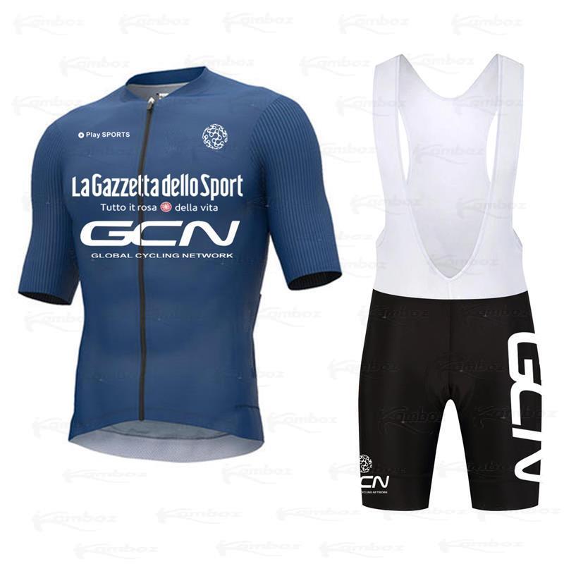 ใหม่ GCN 2022ชุดขี่จักรยาน Jersey ฤดูร้อนขี่จักรยานเสื้อผ้า MTB ชุดจักรยานเสื้อผ้าจักรยานกีฬา Ropa Ciclismo ขี...