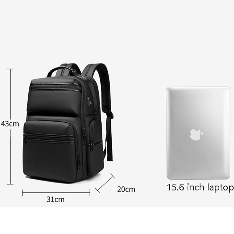 Men's Multifunction 15.6 Inch Laptop Backpacks USB Waterproof Notebook Schoolbag Sports Travel School Bag Pack Backpack For Male