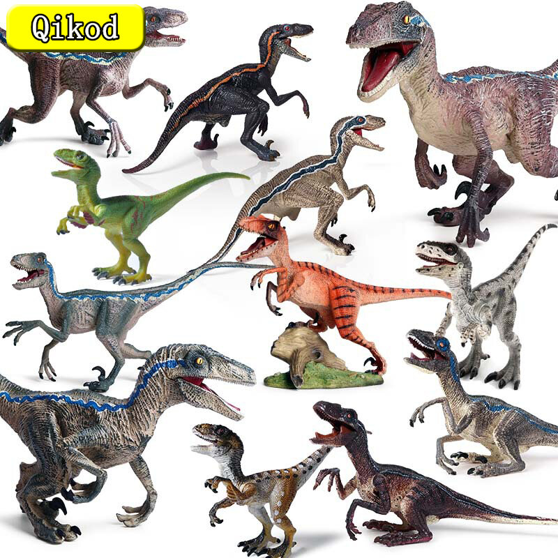 새로운 액션 장난감 그림 야생 동물 공룡 인형 Velociraptor Carnotaurus 시뮬레이션 PVC 솔리드 모델 아이 교육 완구