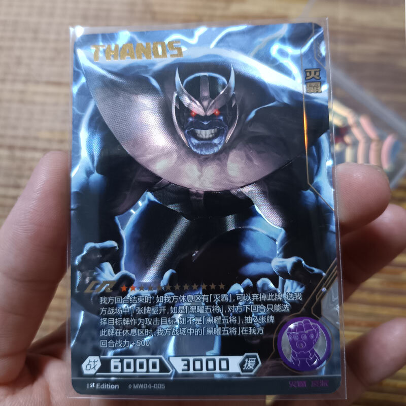 Kayou Marvel Cards CR Black Widow Vision The Avengers Hero Battle MR Flash Gold Card Game giocattoli da collezione con maniche per carte