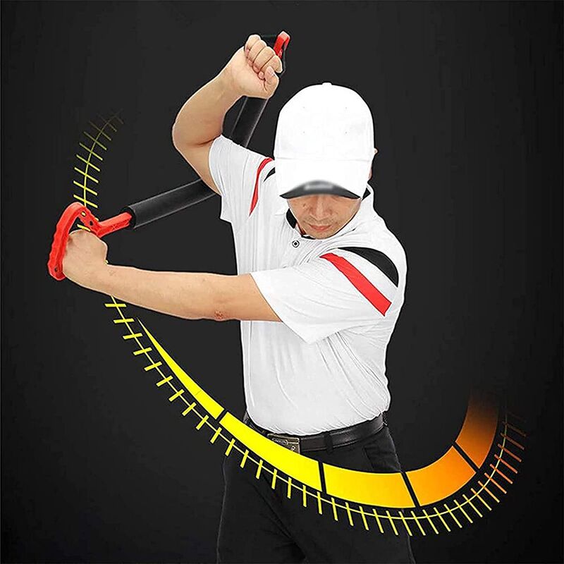 Treinamento do balanço de golfe girador instrutor movimento auxiliar melhorar o controle de pulso postura corrector prática para iniciantes e crianças
