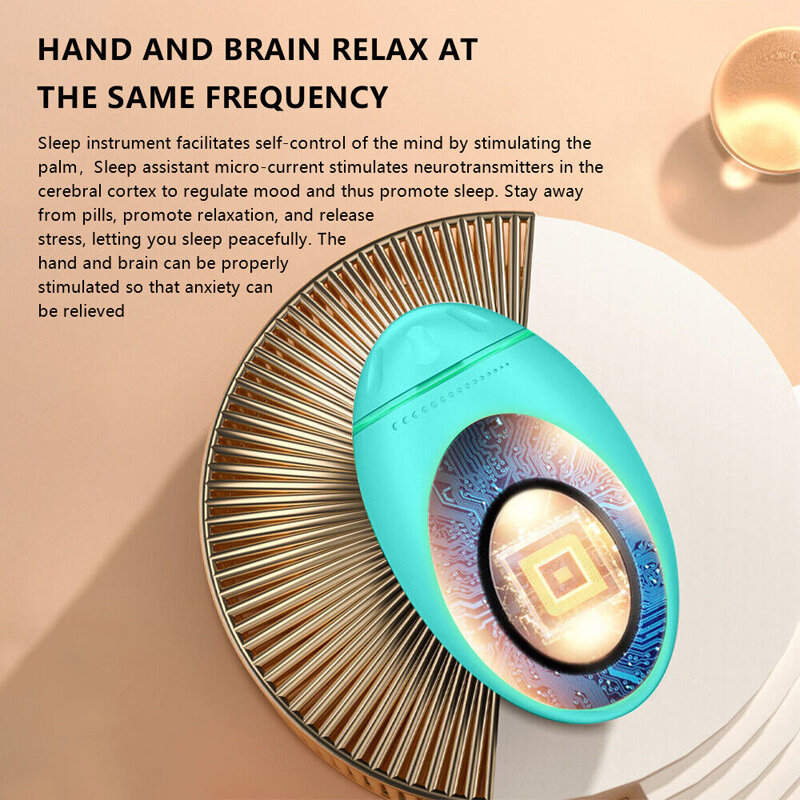 Schlaf Instrument Angst Relief Neuro Schlaf Nerven Schlaflosigkeit Beruhigen Gerät Gesunde Puls Stimulation USB Smart Hand Schlafen