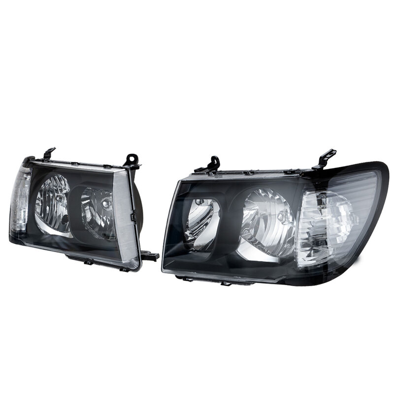 1 Pair Headlights Waterproof for Toyota Landcruiser 100 Series 1998-2005/04 Altezza Black Car Accessories