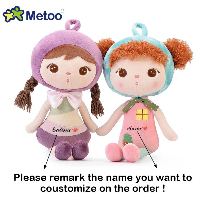 Metoo Jibao Doll Personalize Customize Name Stuffed Animal Koala Panda Angela Plush Toys For Girls Baby Kids Birthday Xmas Gift