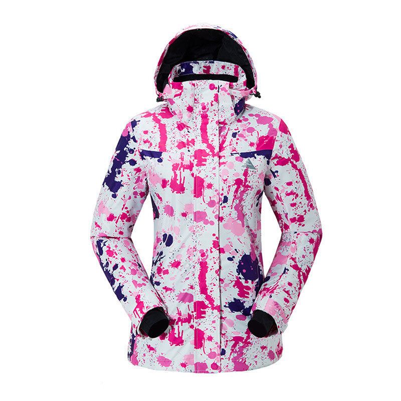 Traje de esquí grueso y cálido para mujer, traje impermeable a prueba de viento, chaqueta de esquí y snowboard, conjunto de pantalones, disfraces de nieve femeninos, ropa al aire libre
