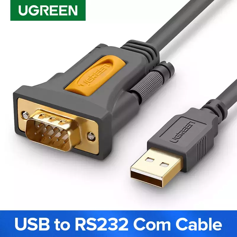 Ugreen usb para rs232 com porta serial pda 9 db9 pino adaptador de cabo prolífico pl2303 para windows 7 8.1 xp vista mac os usb rs232 com