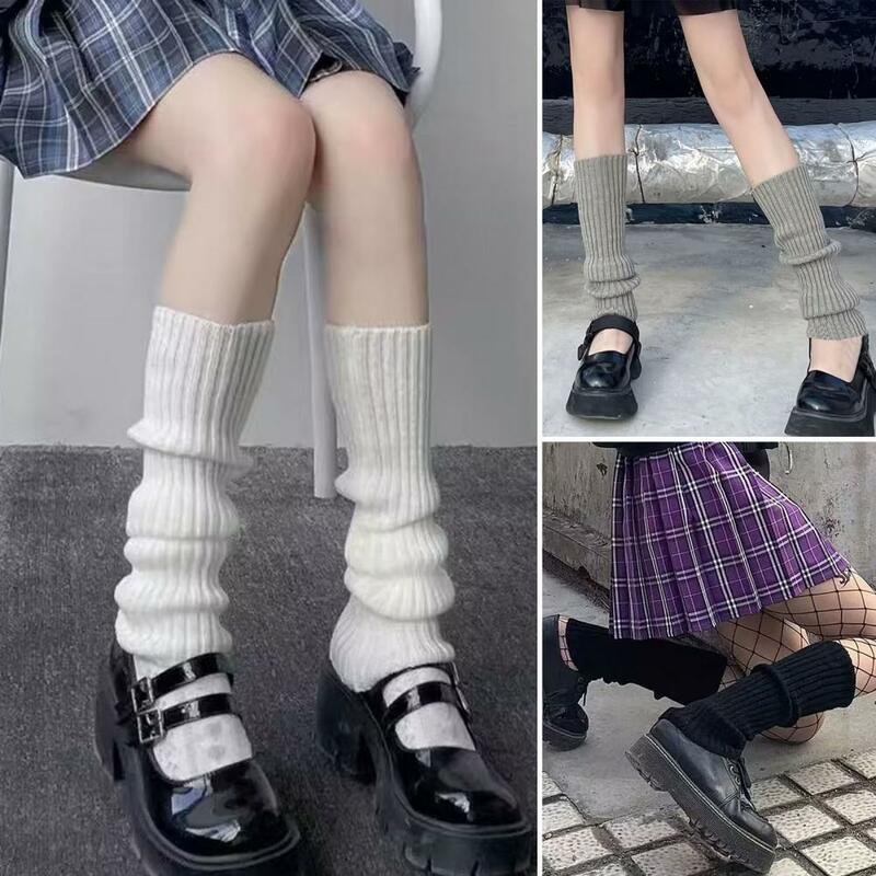 Popular perna aquecedores elástico macio feminino magro longo meias de inverno pele-toque meias de inverno para uso diário