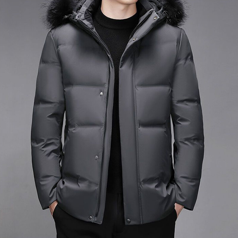 Holyrising-남성 다운 코트 두꺼운 다운 재킷-15 겨울 따뜻한 다운 코트, 새로운 남성 패션 화이트 덕 후드 파카 2022, 146