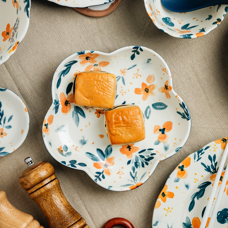 Polónia louça cerâmica do agregado familiar bacia de salada pires placa pratos prato binaural macarrão tigela colher