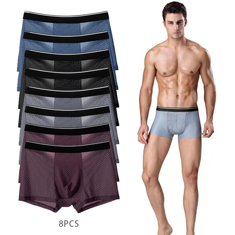Boxer pour hommes, sous-vêtements confortables, doux et respirants, éléments chinois, à la mode, grande taille, ensemble