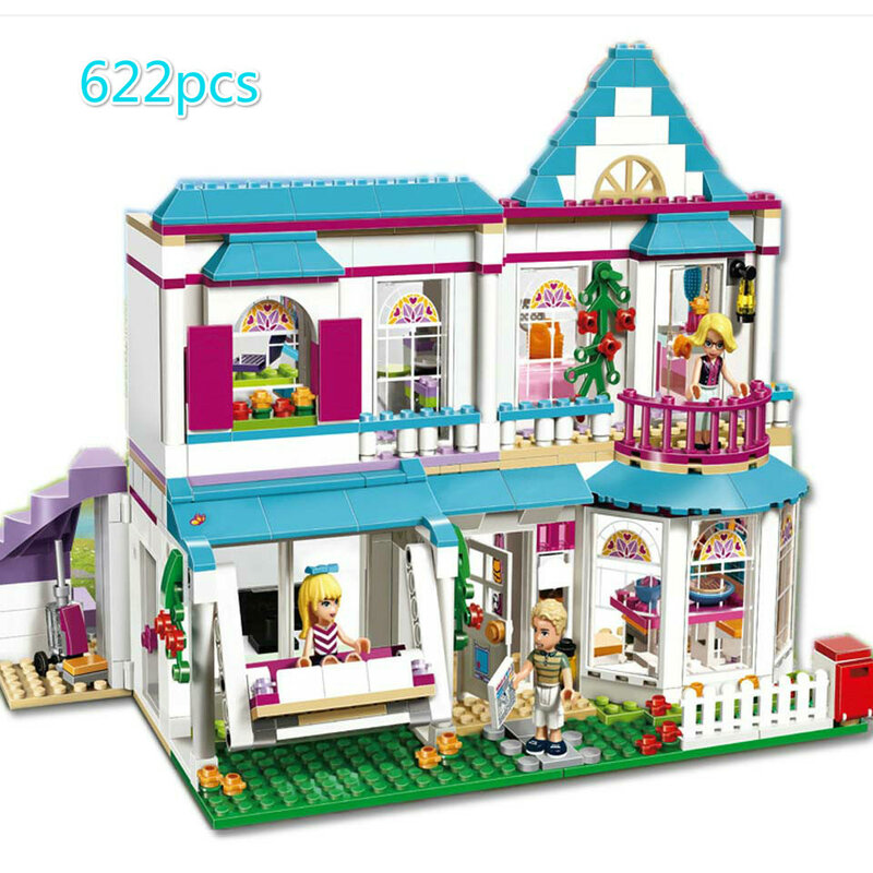 Bloques de construcción de Lepining Friends para niños, juguete de ladrillos para armar Hotel, ideal para regalo de cumpleaños y Navidad, código 10612, Compatible con 41314