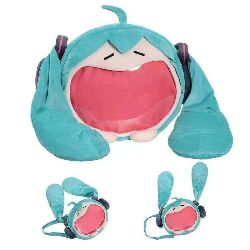 Официальный прозрачный рюкзак аниме торита Kwaii, бархатный рюкзак из плюша для женщин и девушек, сумка «сделай сам», школьная сумка через пле...