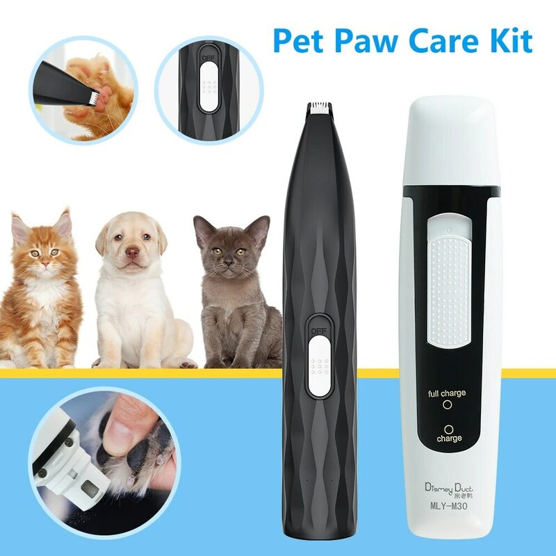Машинка для стрижки собак и кошек, профессиональный триммер с зарядкой от USB для груминга собак и кошек, аксессуары для бритья