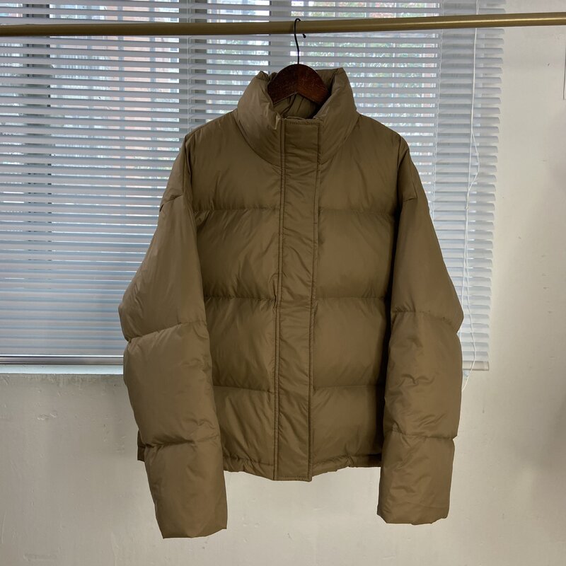 Mantel Bawah Pendek Jaket Wanita Musim Dingin Parka Tebal Kualitas Tinggi Pakaian Hangat Salju Kerah Berdiri Jaket Bebek Roti Mantel