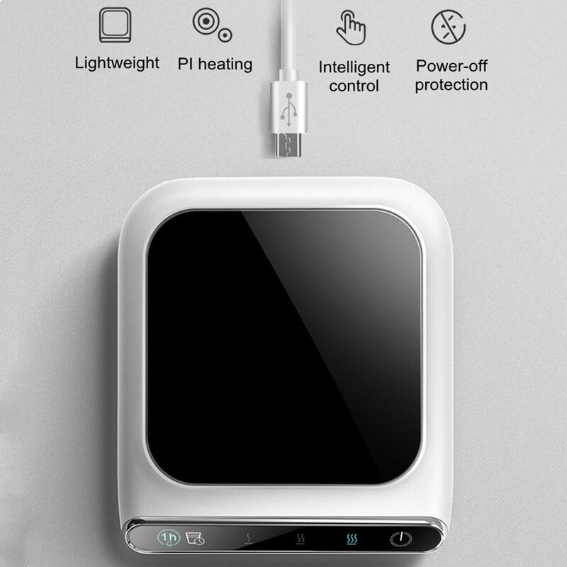 Nowy przenośny podgrzewacz do kawy USB kufel kubek do użytku na biurko Home Office inteligentny elektryczny podgrzewacz do napojów z 3 ustawieniami temperatury
