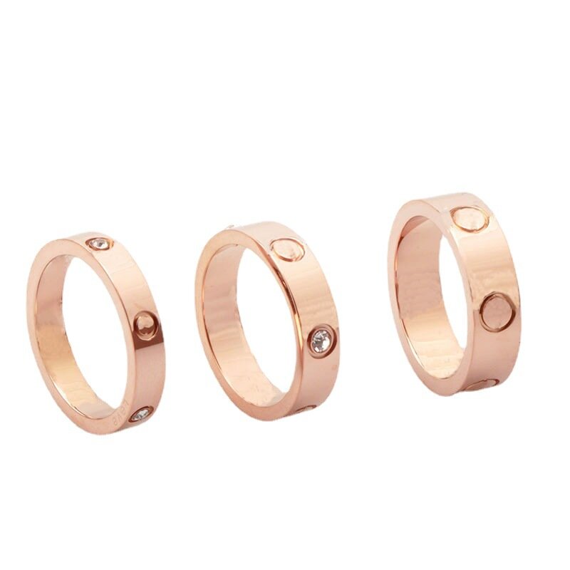 2022 nuovo anello rosa gioielli moda donna acciaio inossidabile 316L anello in acciaio al titanio anello dito indice regalo impermeabile donna