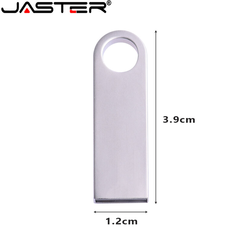 JASTER metal logotipo Personalizado gratuitamente usb memoria flash drive 32GB pendrive 128GB GB 8 16 64GB pen drive à prova d' água 2.0 GB stick usb chave