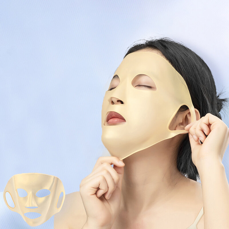 Pełna pokrywa maska do twarzy 3D Design Lift promuj absorpcję maski silikonowa pielęgnacja skóry twarzy przeciwzmarszczkowe ujędrniające okładki