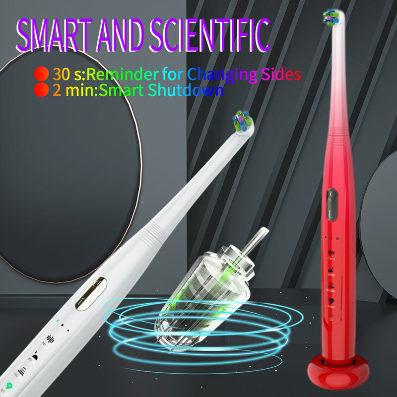 Electric Toothbrush Rotation for Adult,Dental Whitening Beauty Health Oral Care Replacement Tooth Brush- Wireless Charging