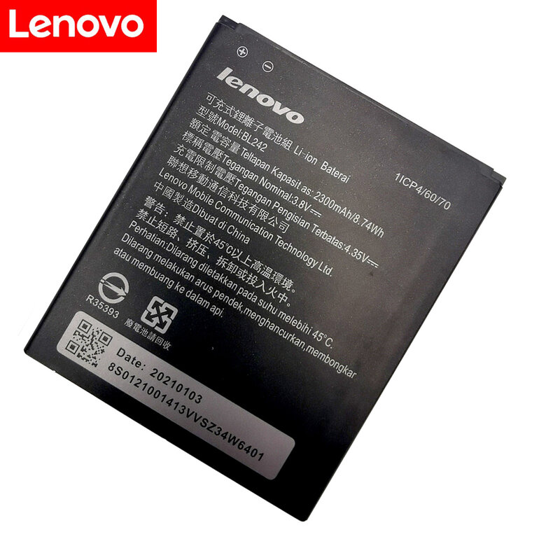 Новый высококачественный аккумулятор BL242 для Lenovo K3 K30-W A6000 A3860 A3580 A3900 A6010 A6010 Plus K30-T