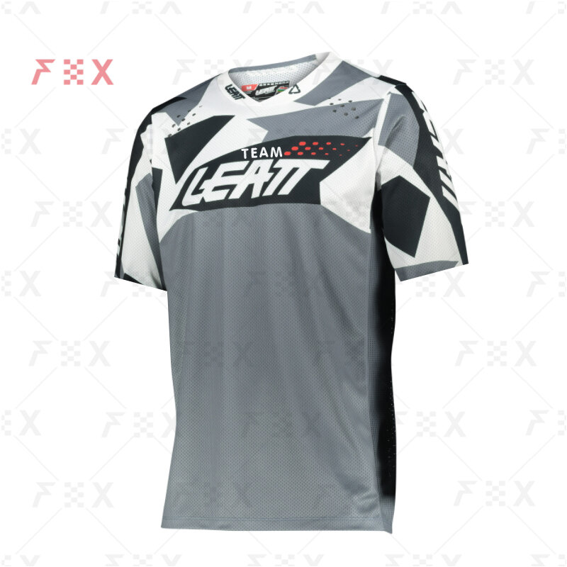 2021 men downhill camiseta equipe leatt manga curta camisa de bicicleta montanha enduro camisa mtb dh mx moto motocross mtb