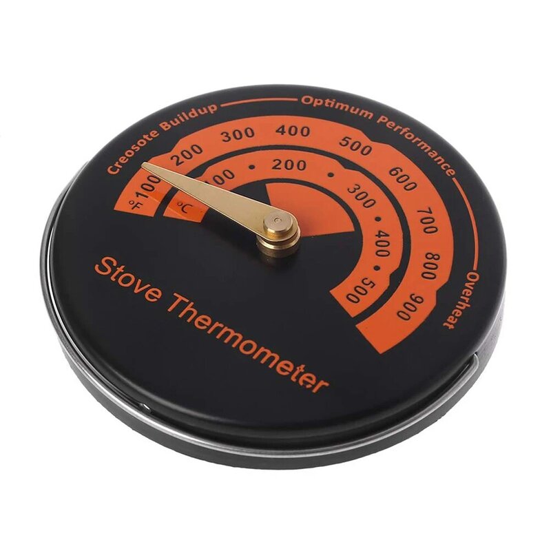 Magnetic Wood Stove Thermometer Fireplace Flue Pipe Oven Tops Temperature Meter for Home Kitchen Accessories