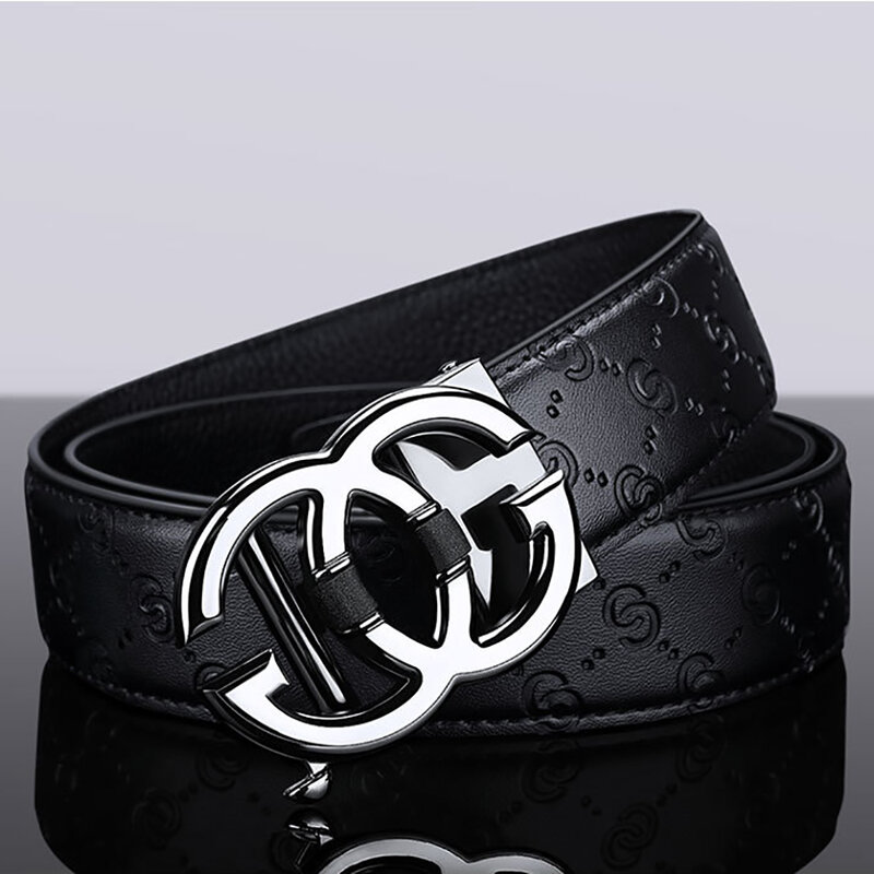 Cinturón de cuero genuino para hombre y mujer, cinturón masculino de marca de lujo con hebilla de aleación de Metal, cinturones de diseño, correa de cintura para pantalones vaqueros
