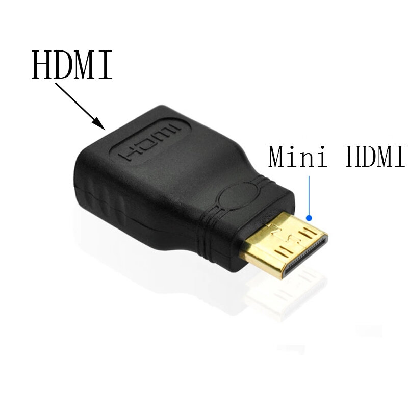 Adaptador Mini macho a hembra para HDTV, adaptador Compatible con HDMI, 10-100 piezas, alta calidad, 1080p