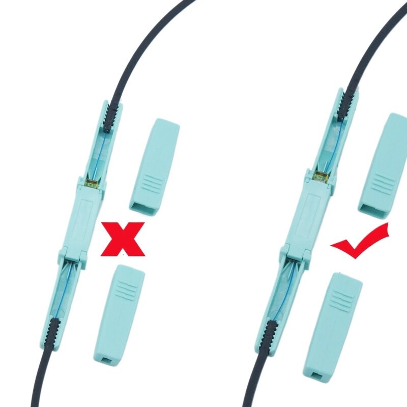 Conectores rápidos de fibra óptica, empalmador de conectores mecánicos para Cable de caída/estante de servidor/Panel de parche/reparación para red de fibra