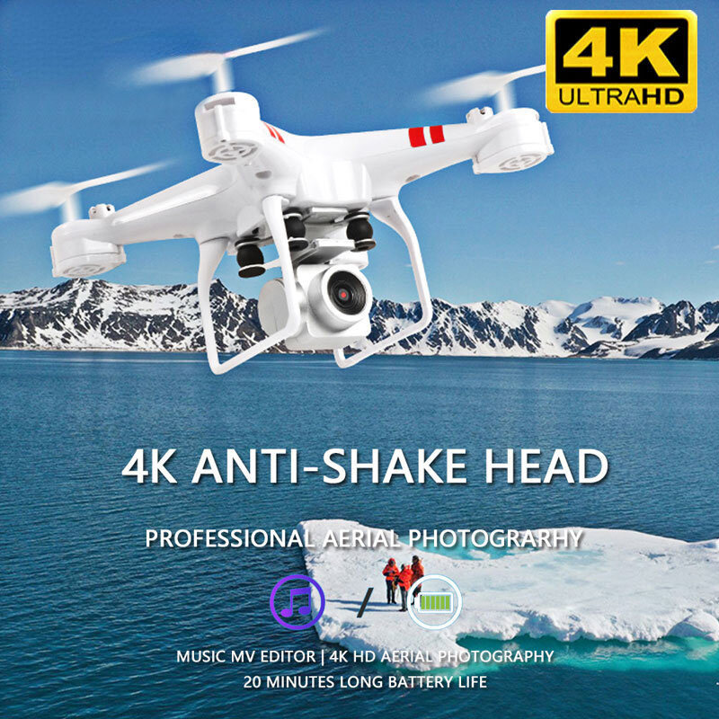 Drone 4K กล้อง HD Wifi Fpv Drone Air ความดันความสูงคงที่สี่แกนเครื่องบินเฮลิคอปเตอร์ควบคุมรีโมตกล้อง