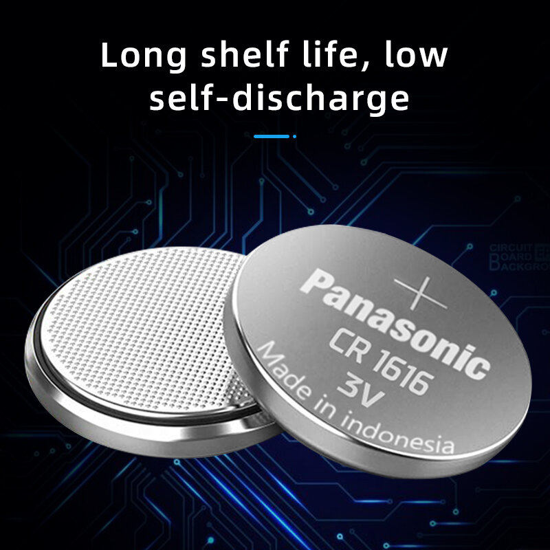 Panasonic Cr1616 Đồng Tiền Tế Bào Nút 3 V BR1616 ECR1616 Cho Tự Động Điện Điều Khiển Từ Xa Điều Khiển Từ Xa