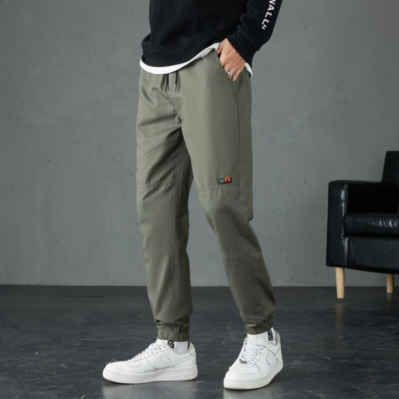 Men's Casual Pants Thickened Sports Pants Fleece Autumn and Winter Warm Trousers Tether Solid Color Fashion Designer Clothing