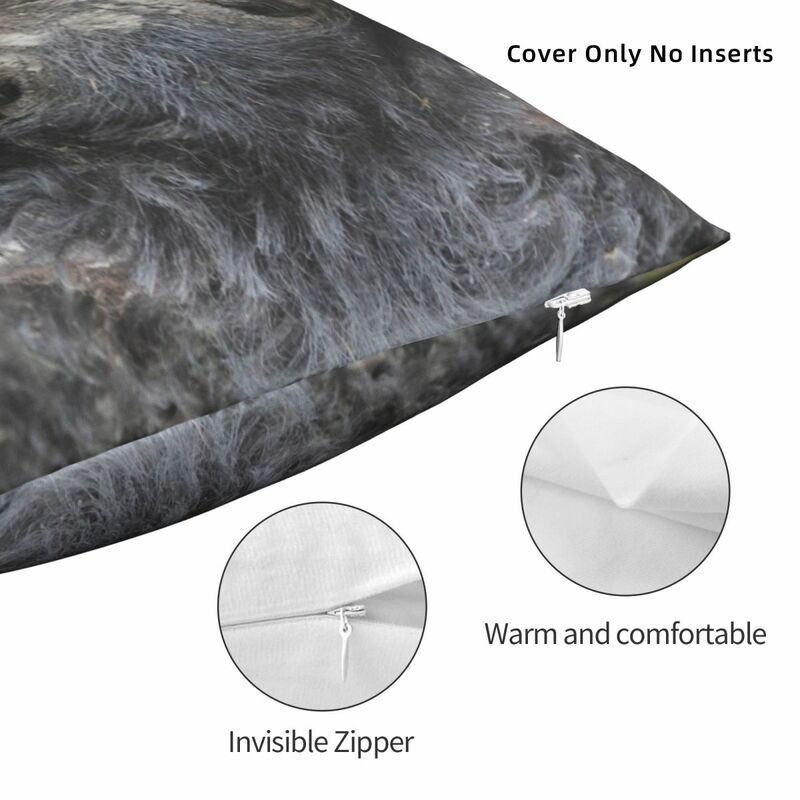 Mangalica Pillowcase Polyester Linen Velvet Pattern Zip Decor Throw Pillow Case Car Cushion Cover
