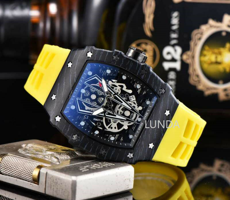 Luxury Wristwacth  RM 1: 1 Same Quartz Mechanical Watchs Men's 2020 Watches Relogio Masculino Water Resistant
