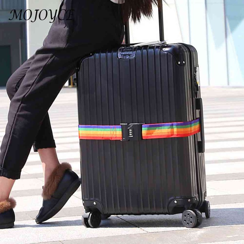 Correias de bagagem de viagem ajustável cinta de amarração senha bloqueio anti-roubo cintos de viagem de negócios ao ar livre acessórios de viagem