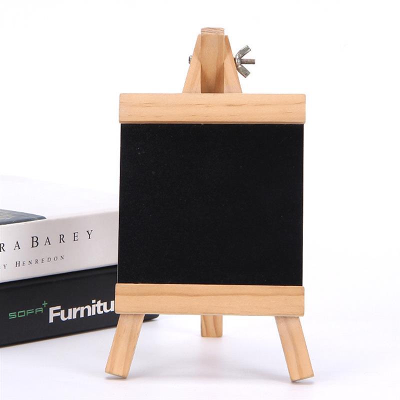 กระดาน Chalkboard ข้อความป้าย Mini ชอล์ก Tabletop ป้ายกระดานดำขาตั้งเมนูขนาดเล็กบอร์ดไม้ Chalkboards กับ