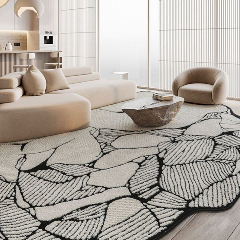Karpet berbentuk khusus untuk ruang tamu, karpet kasmir tebal untuk kamar tidur Area besar, keset pintu masuk, karpet lorong