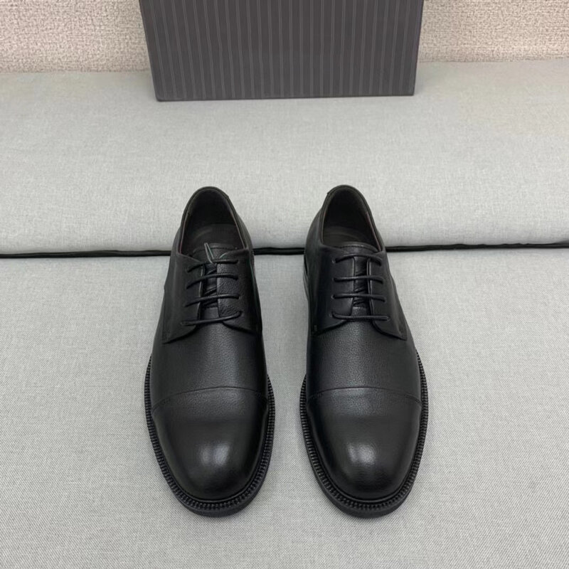 Оригинальная фабричная мужская обувь, легкая мягкая обувь, на подошве не издаёт звука на кожаной обуви, дизайнерская мужская обувь