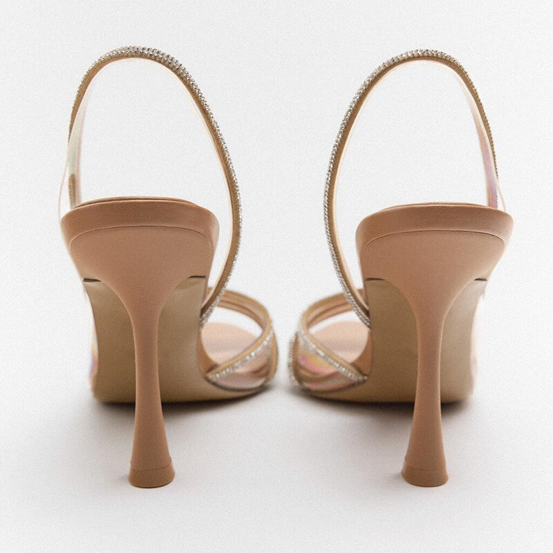 Босоножки женские в римском стиле, элегантные сандалии на высоком каблуке, повседневные Модные пикантные босоножки, для офиса, лето