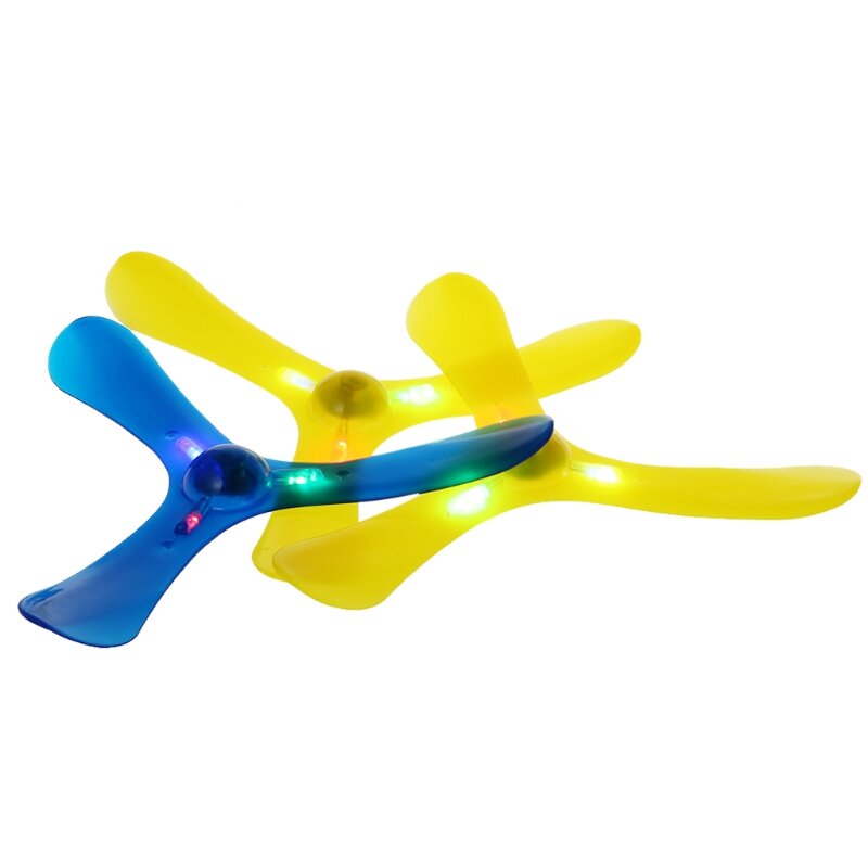 Boomerang-Luz LED de 3 hojas para deportes al aire libre, juguetes voladores especiales luminosos para parque al aire libre, disco volador, salsa voladora