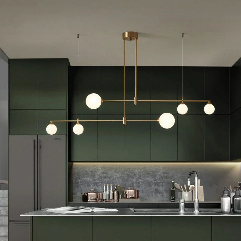 Современная Минималистичная светодиодная люстра, потолочная лампа в скандинавском стиле для гостиной, столовой, кухни, спальни