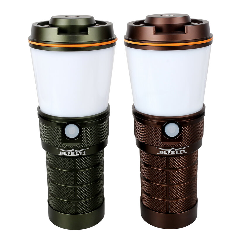 Sofin — Lanterne de camping LED multifonction 8 x Samsung LH351D (BLF LT1), lampe ultra lumineuse avec variateur de couleur 2700K-5000K