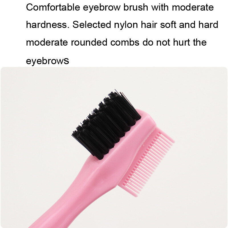 Beauty Makeup Brush wielofunkcyjny trzygłowy pędzel do makijażu Multicolor szczoteczka do zębów typ pędzel do brwi fryzjerskie przybory do makijażu