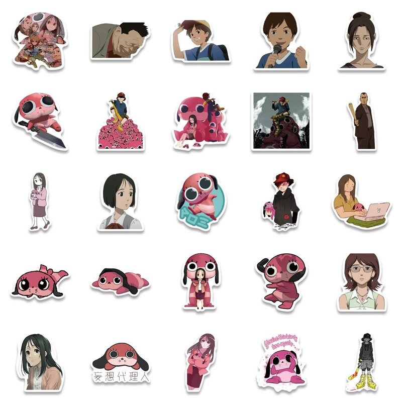 10/30/50PCS Paranoia Agent Anime Stickers DIY Diary Phone Laptop Luggage Skateboard Graffiti Decals Fun for Kid Toys Gift