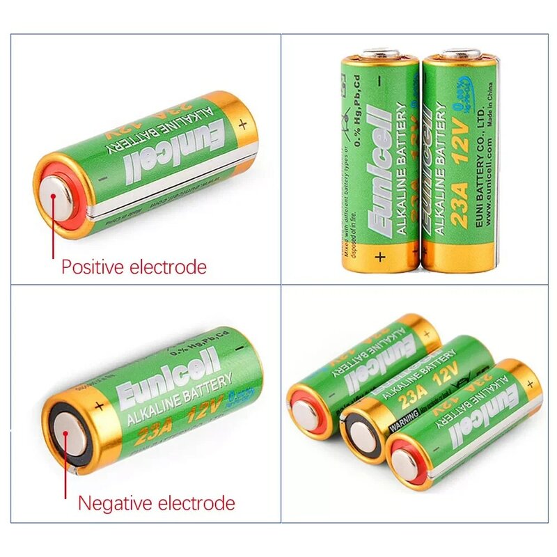 55mAh 23A akumulatorów 12V zabawki zdalnie sterowane podstawowy suchej bateria alkaliczna L1028 21/23 A23 E23A K23A V23GA GP23A RV08 LRV08 23,