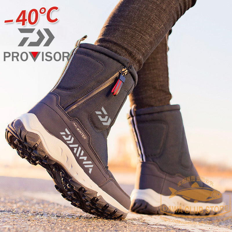 2022 New Snow Boots Daiwa Fishing Shoes Breathable Non-slip Shoes Winter Outdoor Warm Boots Waterproof Boots Fishing Snow Boots