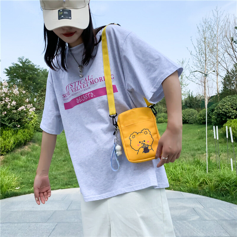 Маленькая женская сумка, холщовые сумки через плечо для женщин, тканевые сумки на плечо для сотового телефона для женщин, Дамский кошелек, с...